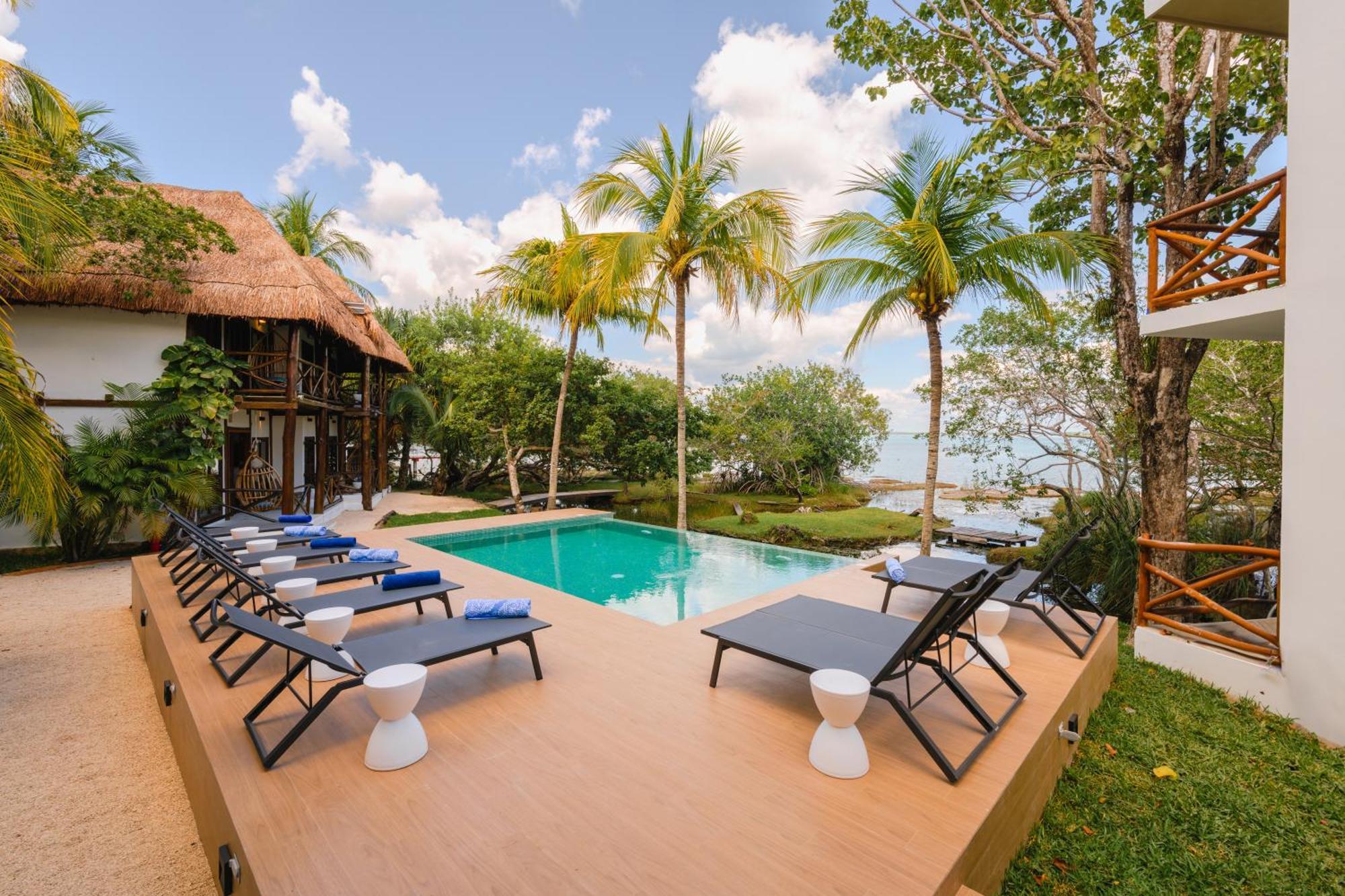 Azulea Bacalar Hotel & Spa - Lagoon Front (Adults Only) Bagian luar foto